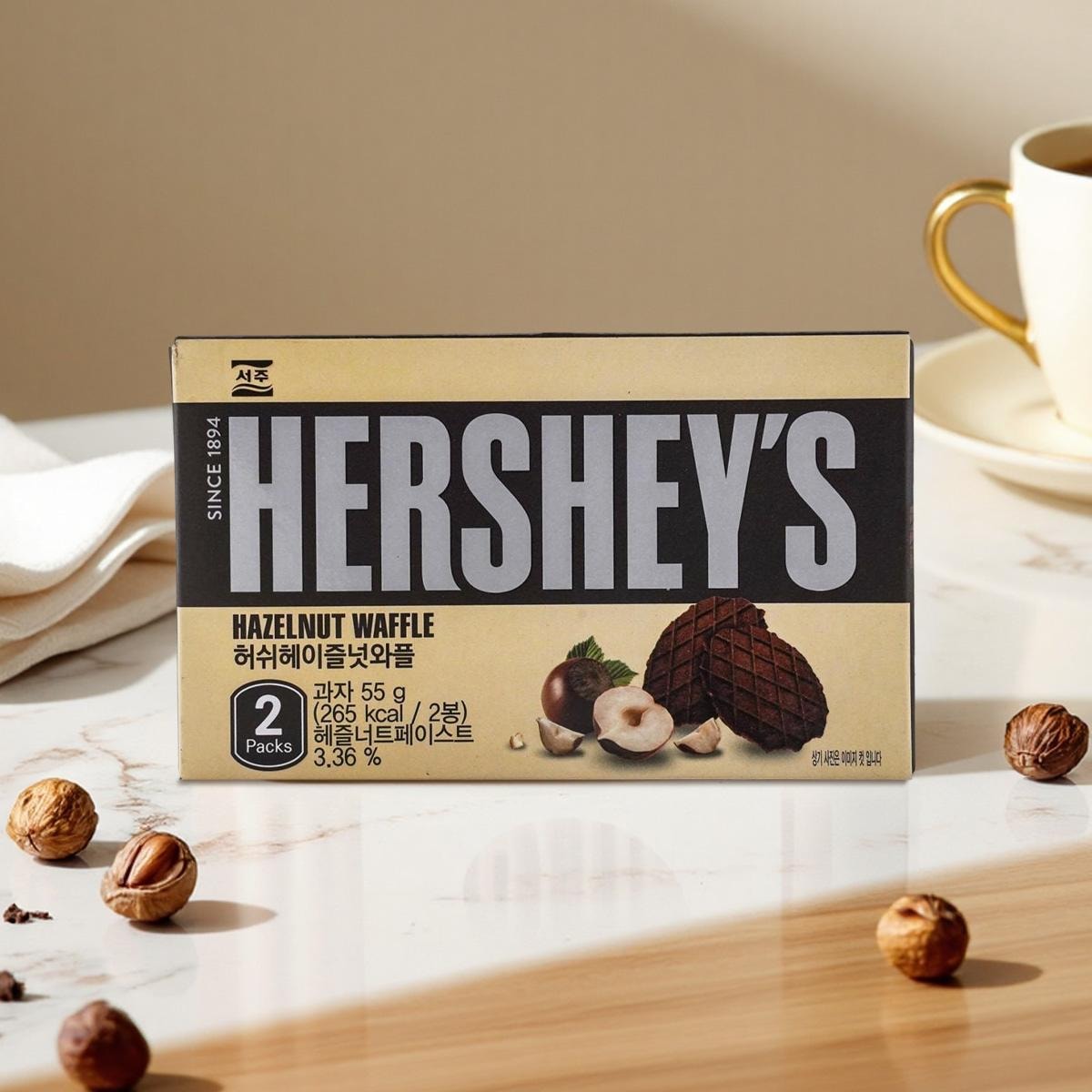Hershey´s Hazelnut Chocolate Flavor Waffle Biscuits