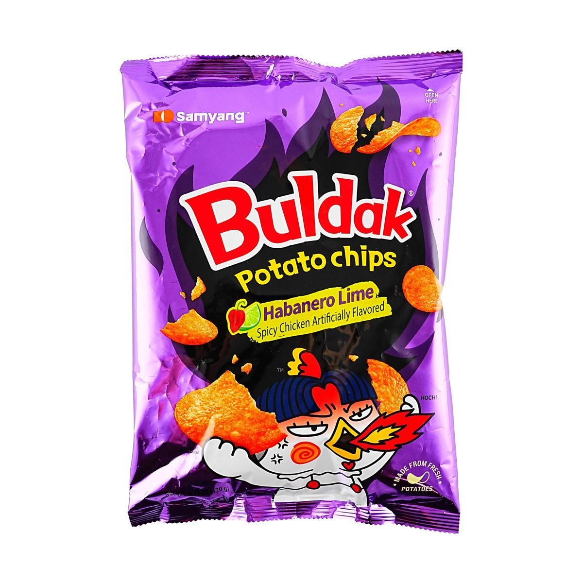 Buldak Chips: Fuego Habanero & Limón