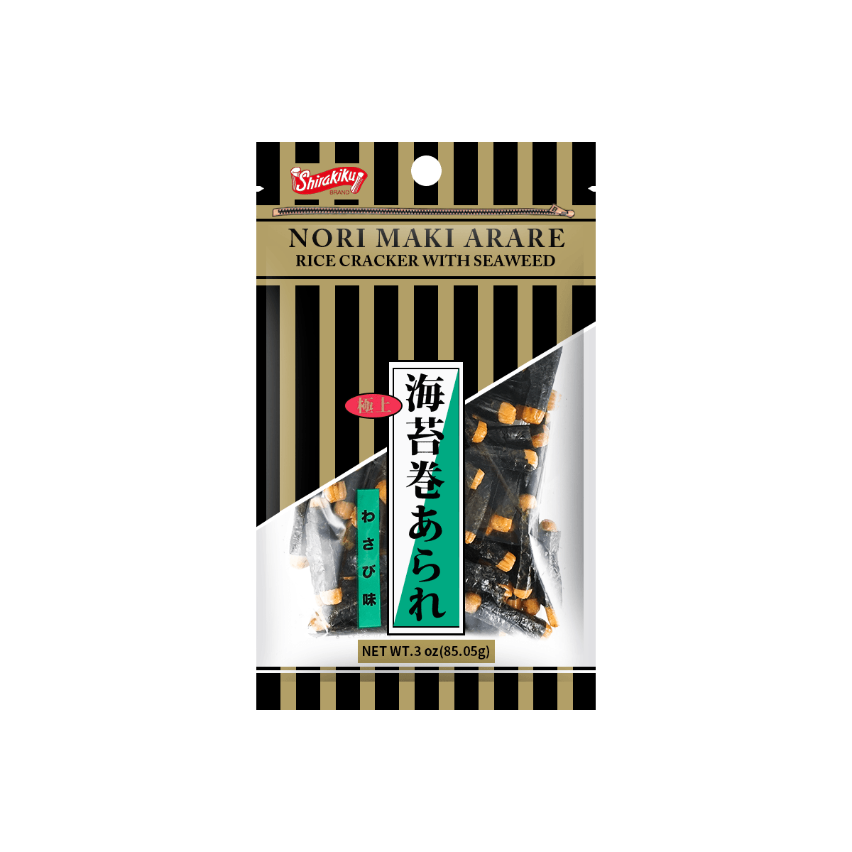 Japanese Norimaki Arare: Wasabi & Nori