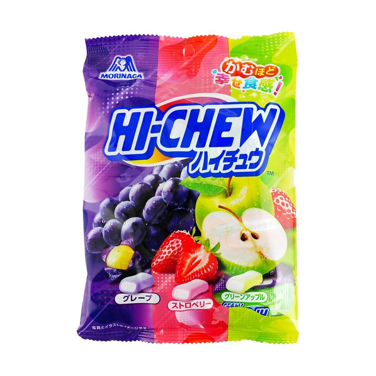 Hi-Chew Mix: Gomitas Masticables (Uva, Fresa y Manzana)